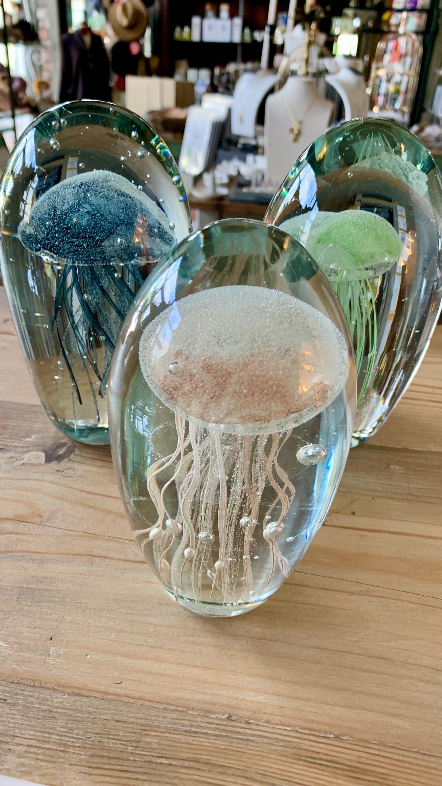 JELLYFISH PAPERWEIGHT - PEACH