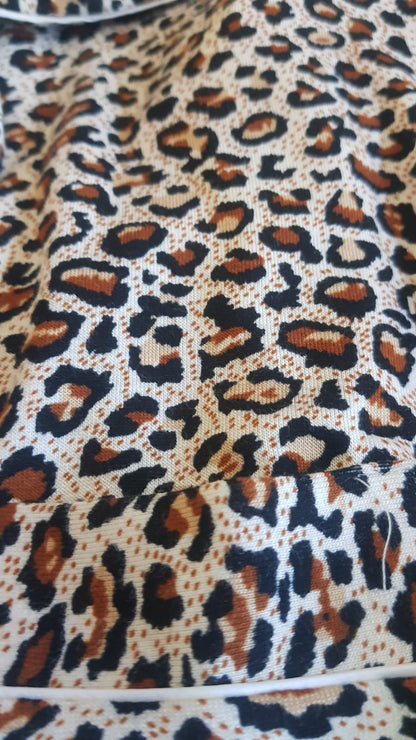Lila Rose Crossover PJ Set In Animal Print