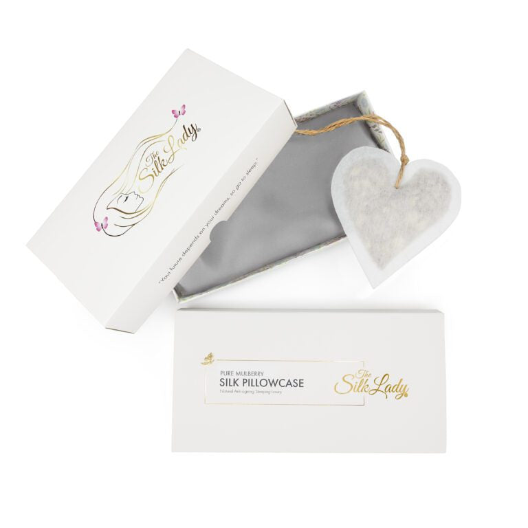 100% Pure Silk Pillowcase- Dove Grey