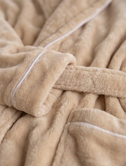 Lila Rose Lux Hoodie Robe - Caramel
